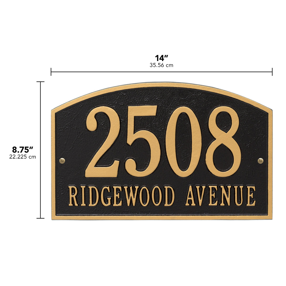 Legacy 2-Line Wall Address Plaque