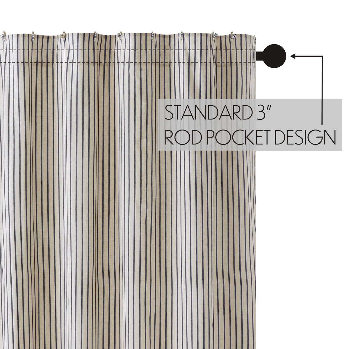 Liseron Striped Shower Curtain