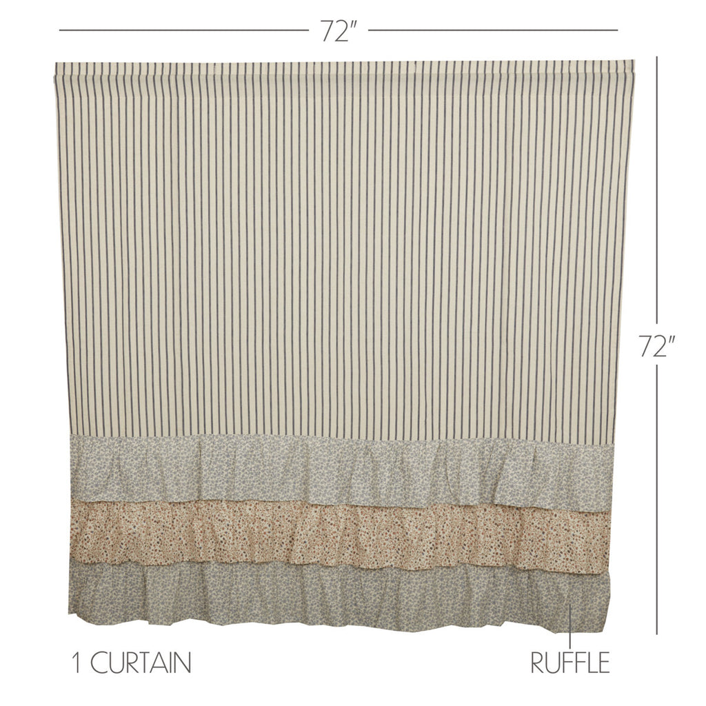 Liseron Striped Shower Curtain