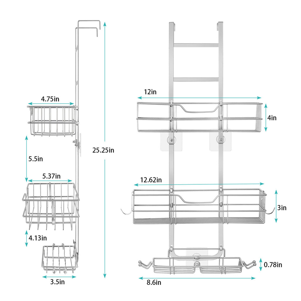 Ljubinka Stainless Steel Shower Caddy