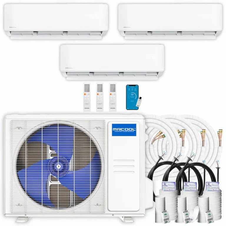 MRCOOL DIY 5th Gen Multi-Zone 3-Zone 36,000 BTU 23 SEER2 (9K + 9K + 24K) Ductless Mini-Split Air Conditioner and Heat Pump