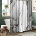 Marble Ink Ombre Abstract Art Shower Curtain with 12 Hooks