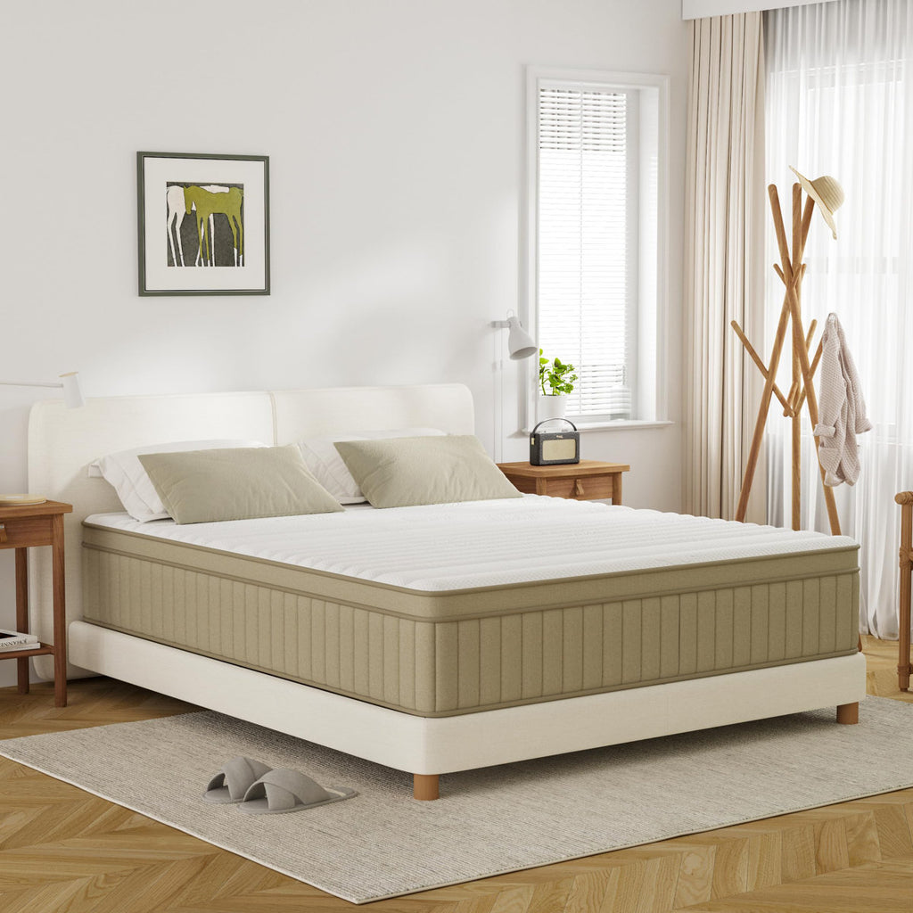 Mattress  10&14Inch Firm Mattress In A Box,Hybrid Memory Foam Mattress With Individual Pocket Spring For Motion Isolation & Pressure Relief, Certipur-US
