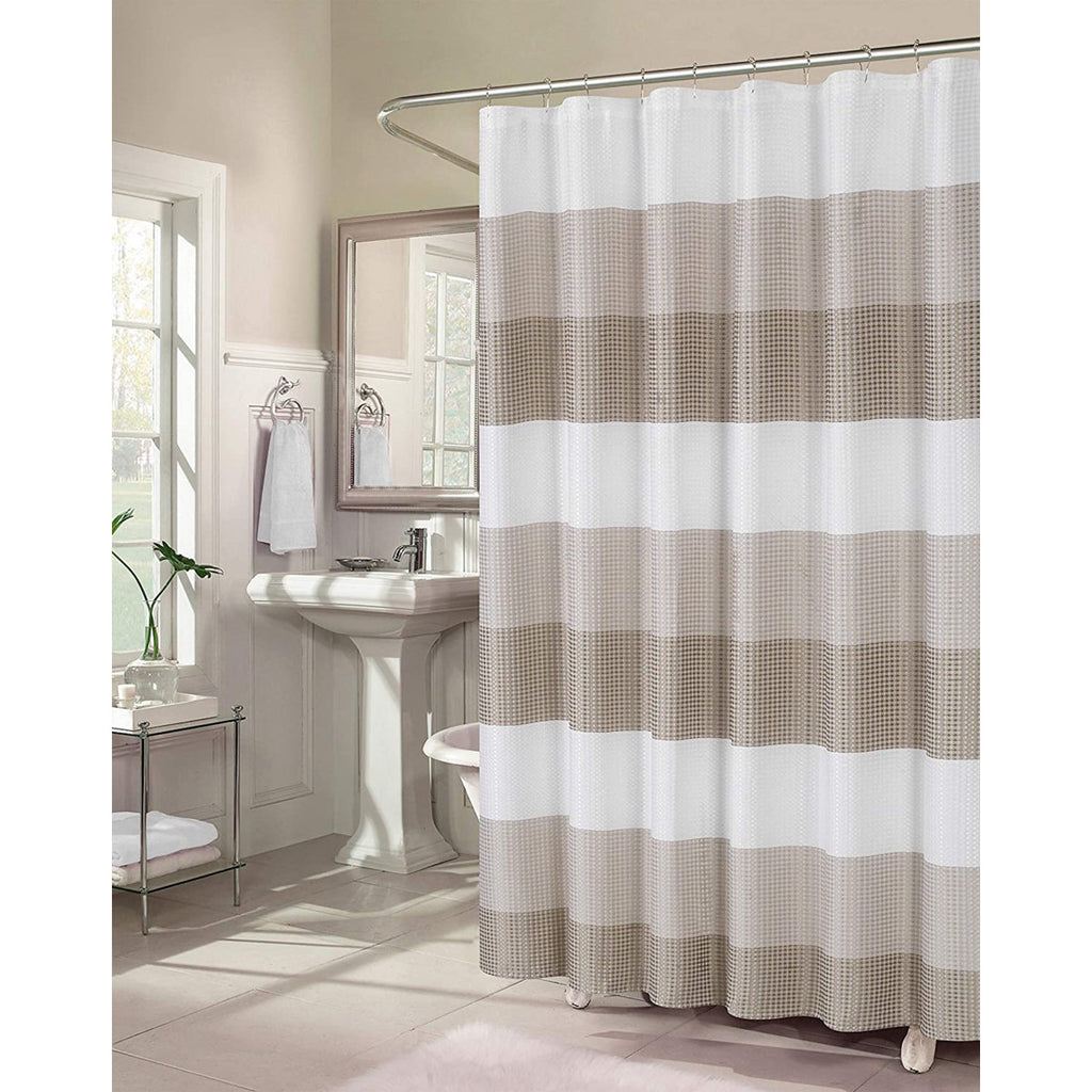 Mauldin Ombre Striped Single Shower Curtain