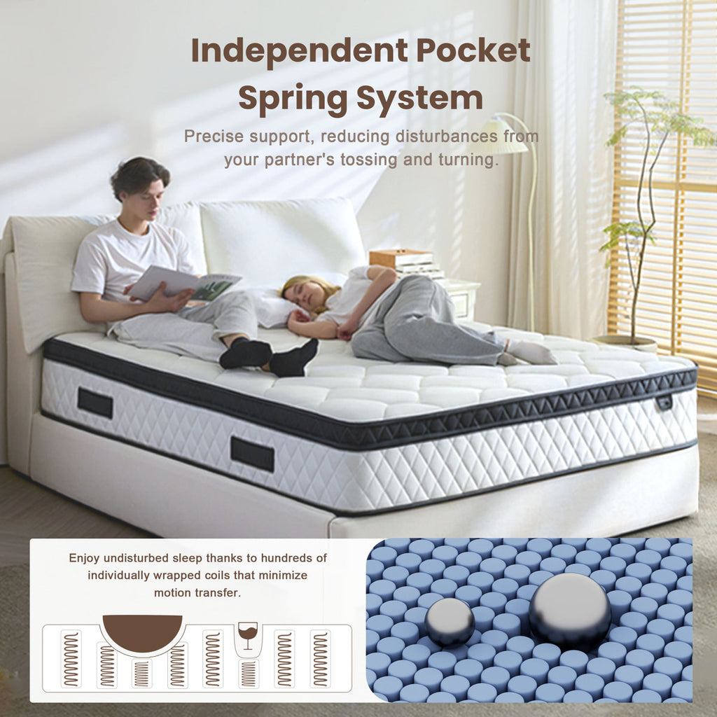 Medium Firm Memory Foam Hybrid Mattress in a Box