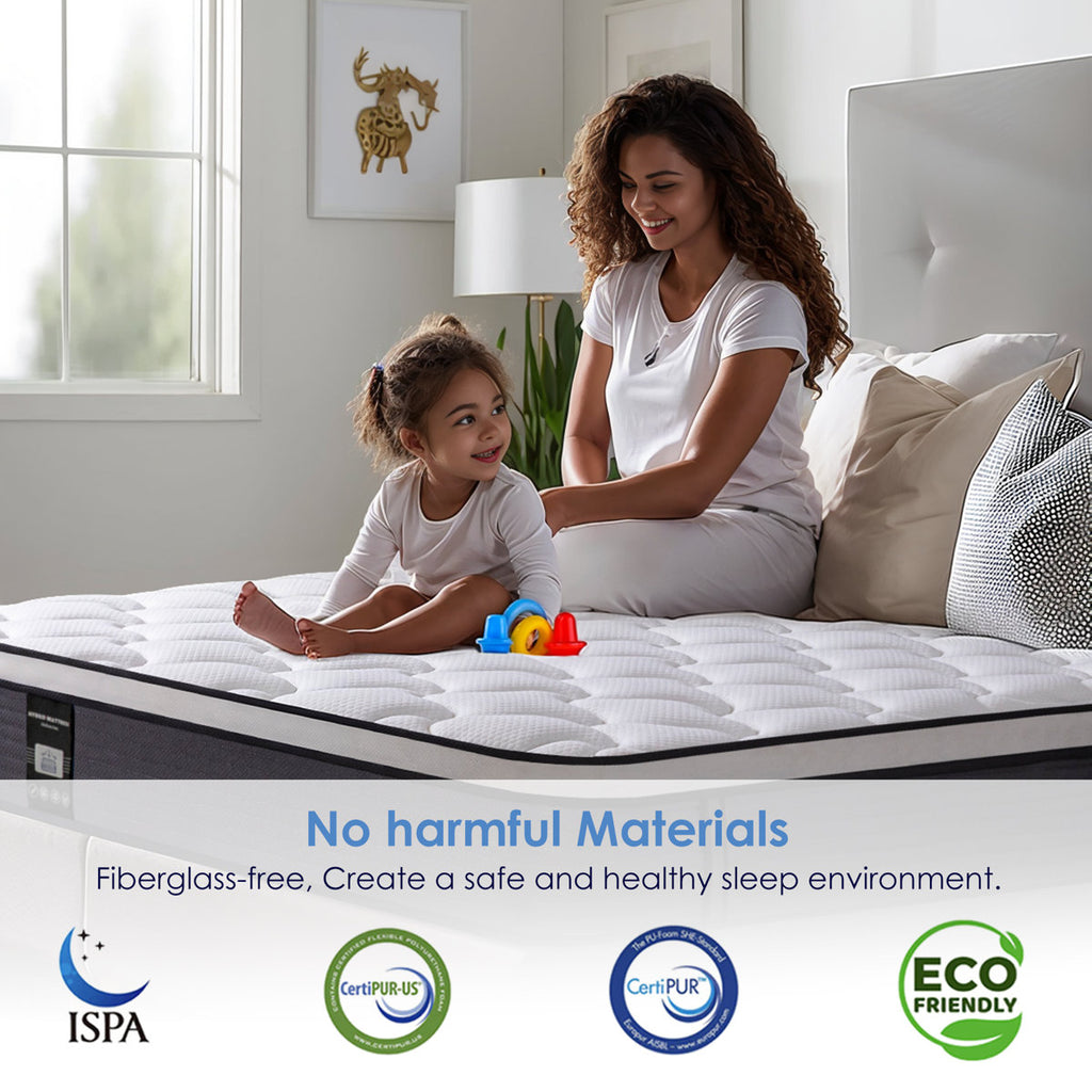Meith 12" Plush Memory Foam Hybrid Mattress in a Box, OEKO-TEX® Certified