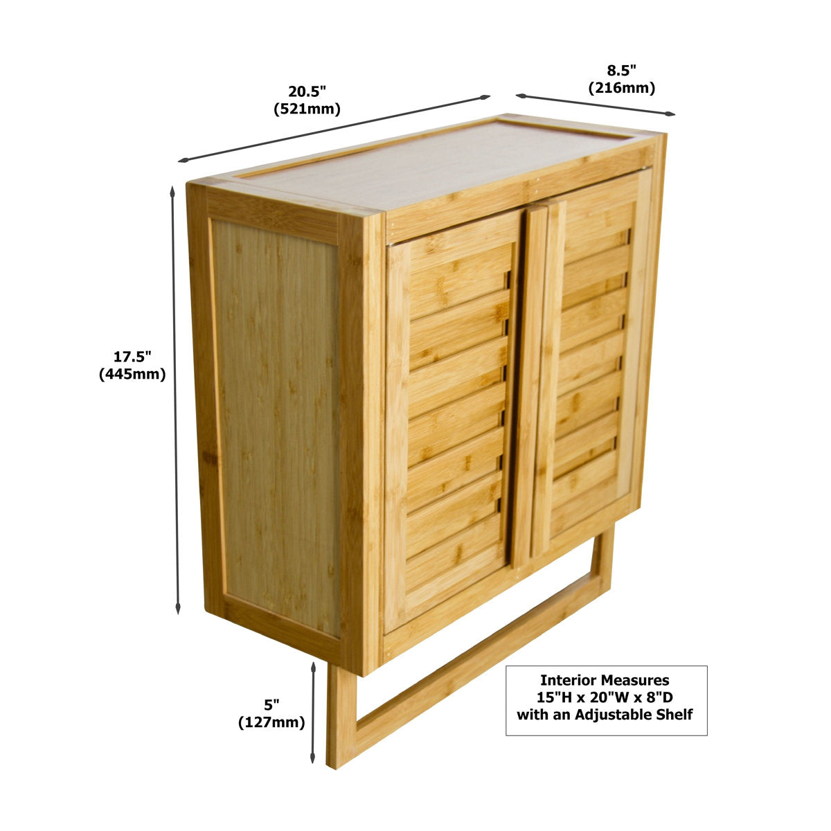 Mitch Solid Wood Bathroom Cabinet