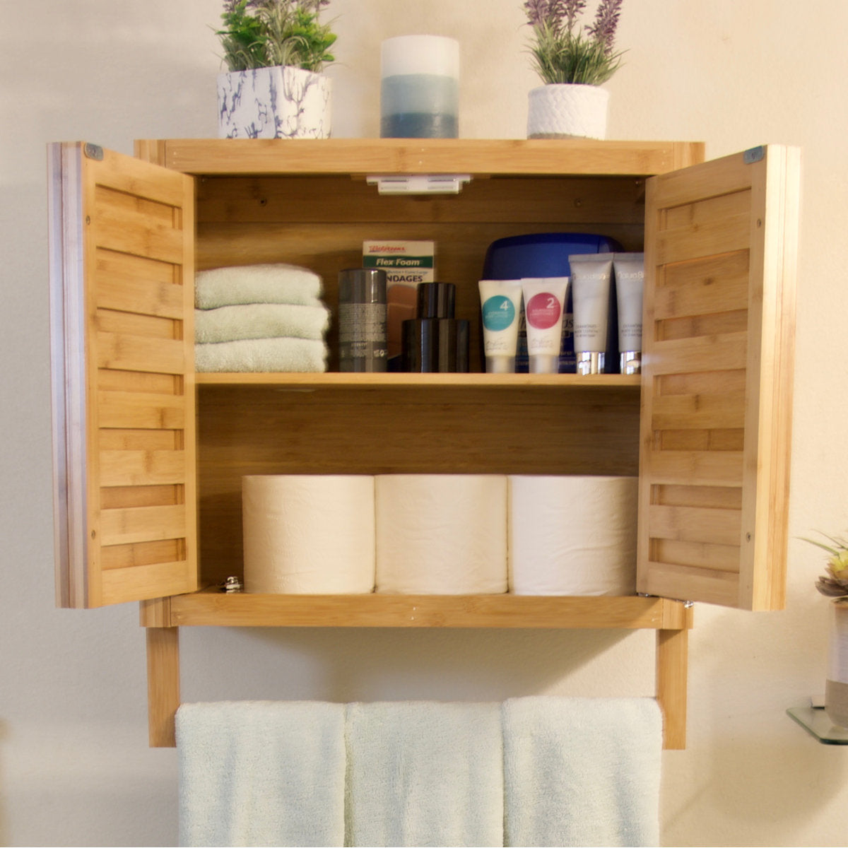 Mitch Solid Wood Bathroom Cabinet