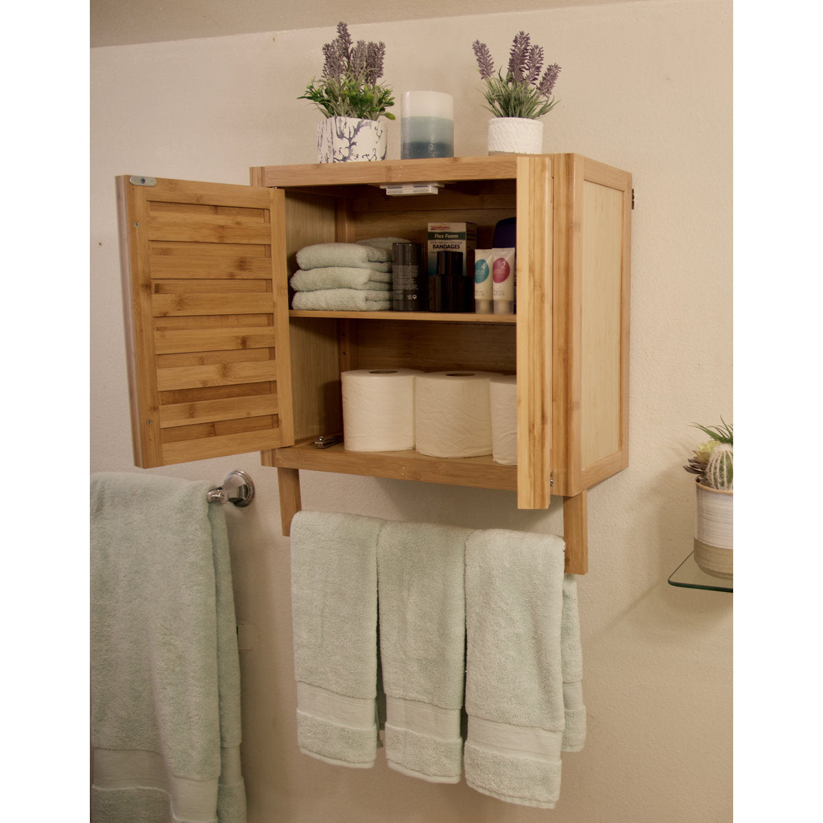 Mitch Solid Wood Bathroom Cabinet