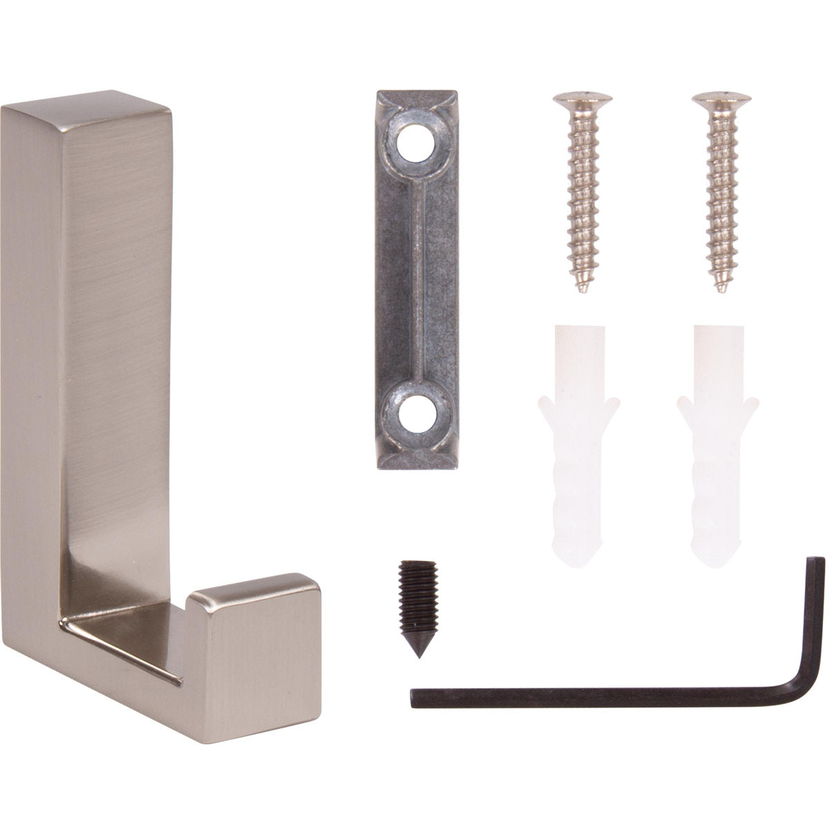 Modern Single Robe Hook - Satin Nickel 30350-15