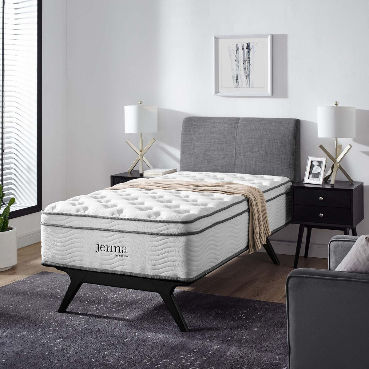 Modway Jenna Innerspring and Foam Mattress