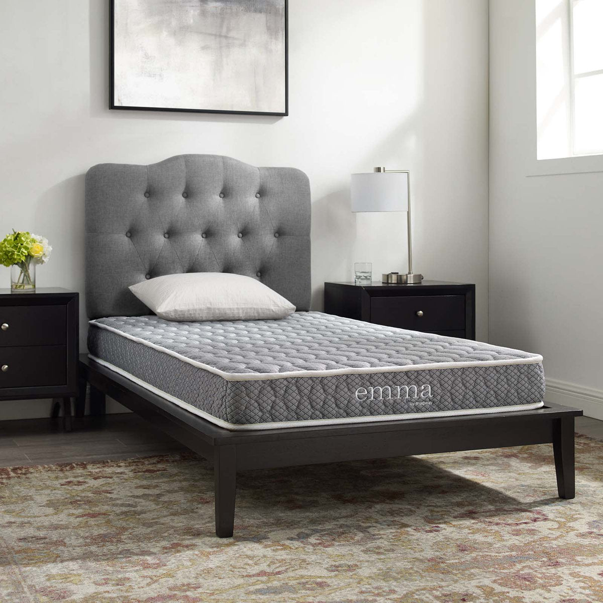 Modway Mila Firm 6" Fiberglass Free Memory Foam Narrow Twin Mattress
