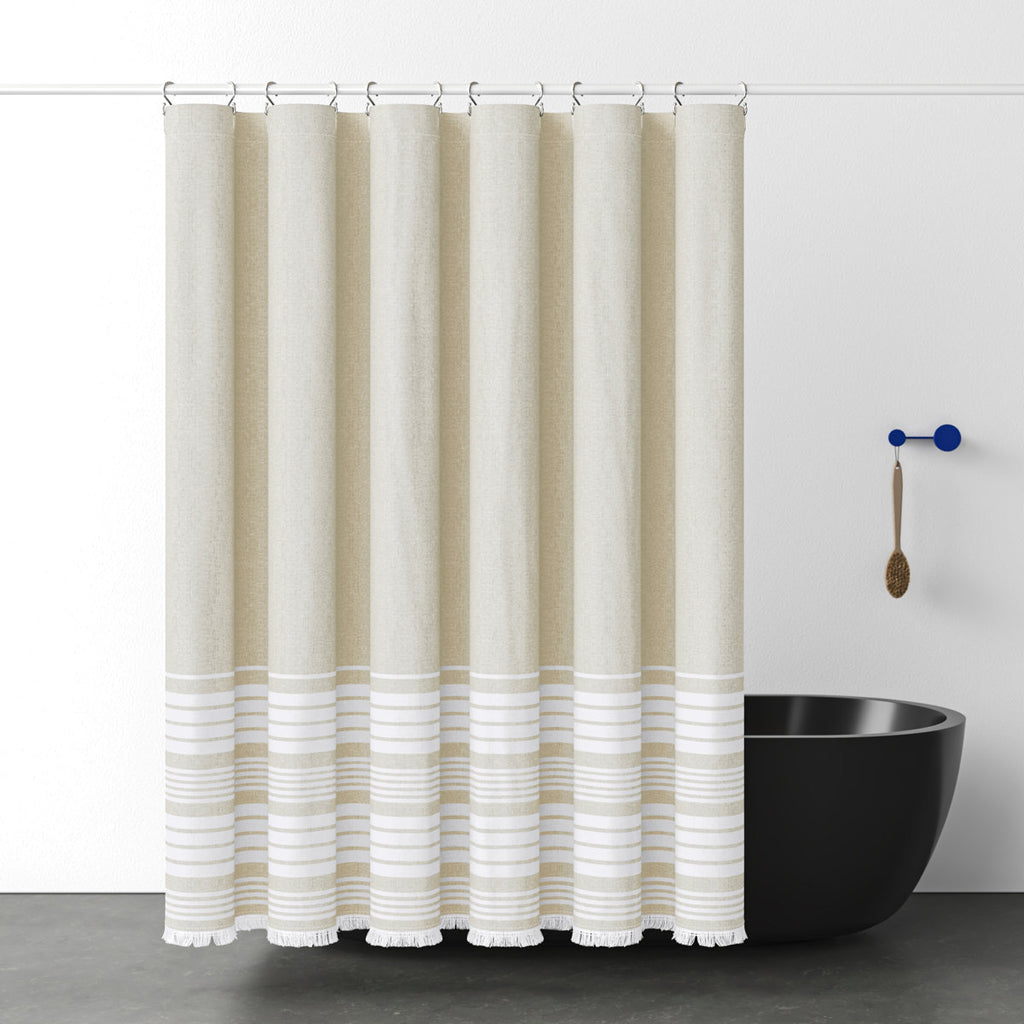 Nantucket Striped Shower Curtain