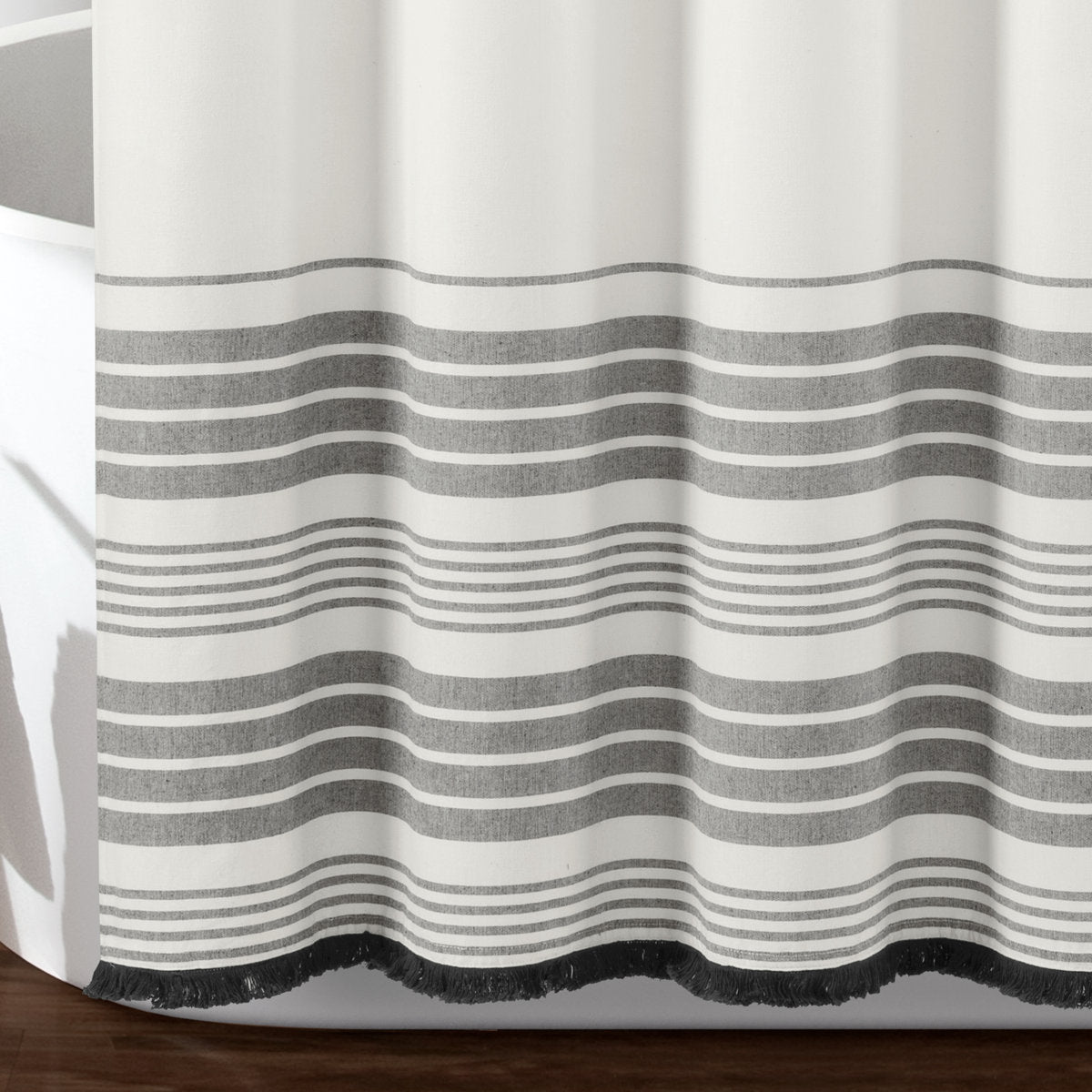 Nantucket Striped Shower Curtain
