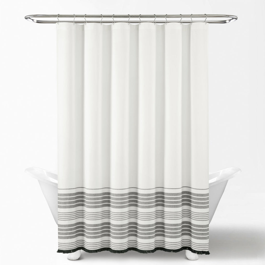Nantucket Striped Shower Curtain