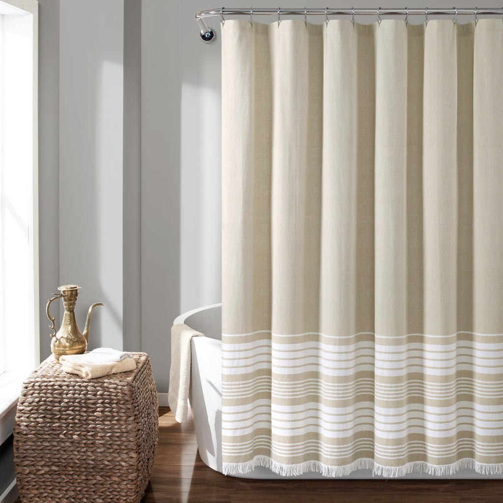Nantucket Striped Shower Curtain