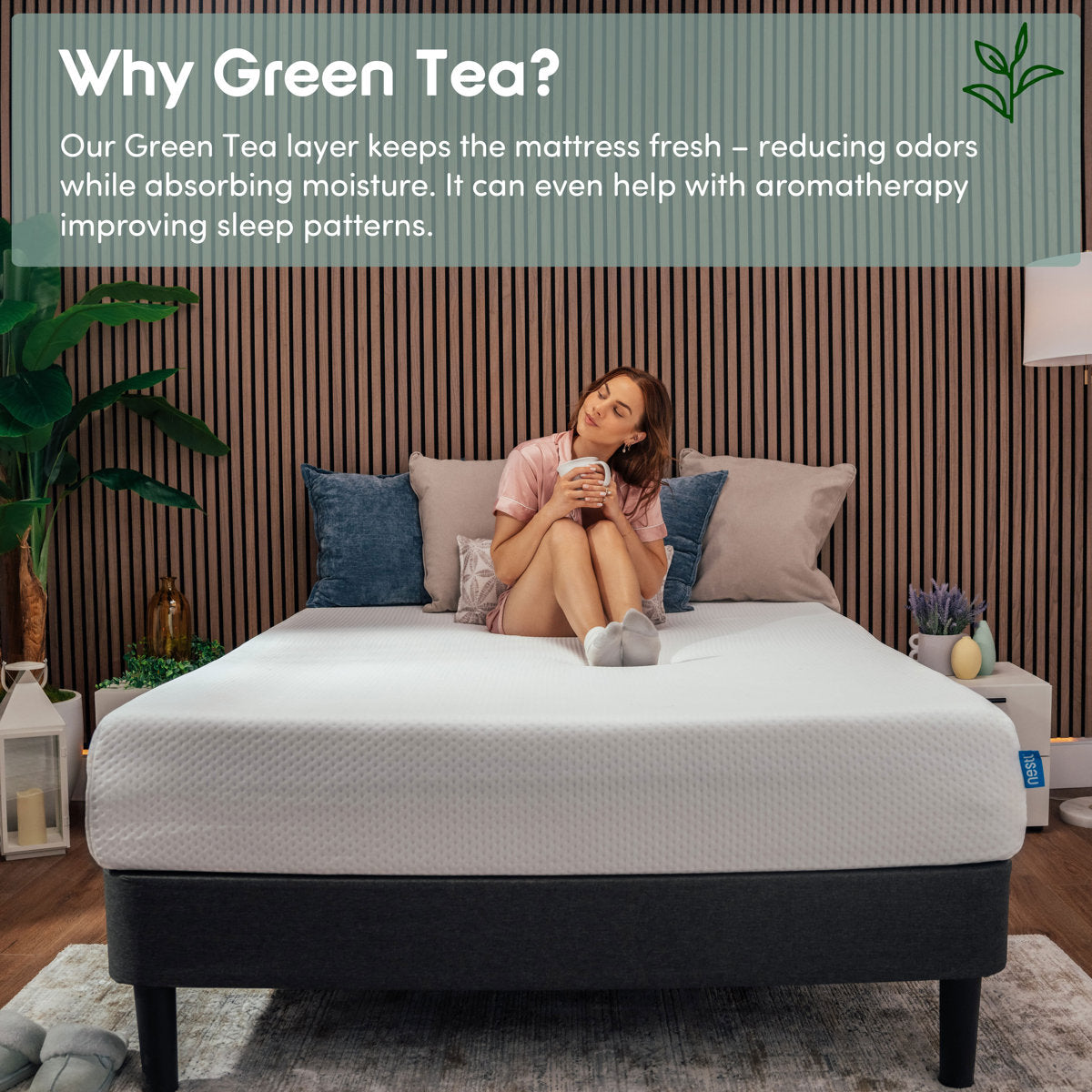 Nestl Green Tea Cooling Memory Foam Mattress