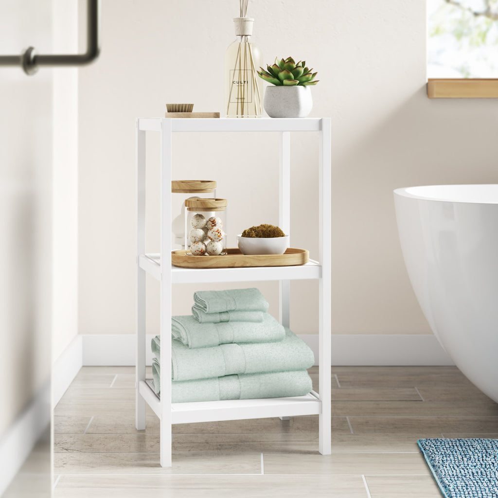 Nicieza Solid Wood Freestanding Bathroom Shelves