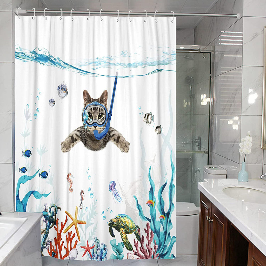 Ophia Shower Curtain with Hooks Included