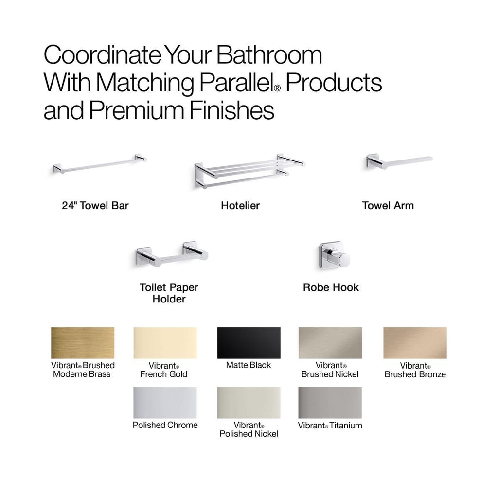 Parallel Vertical Toilet Paper Holder K-23527-BL