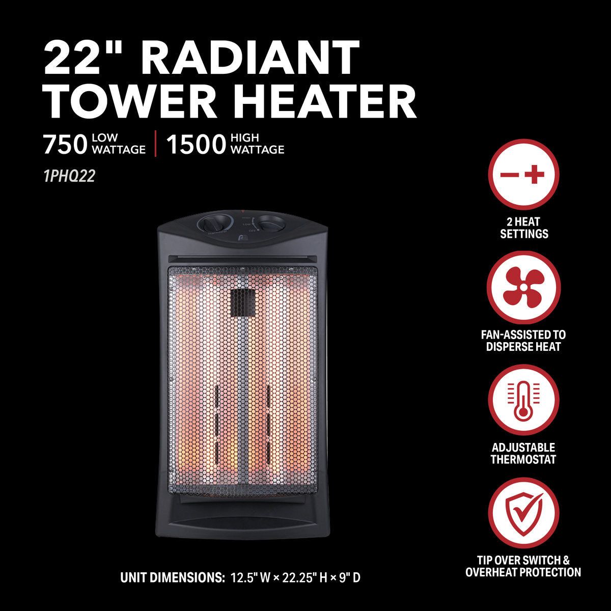 Perfect Aire Electric Tower Heater