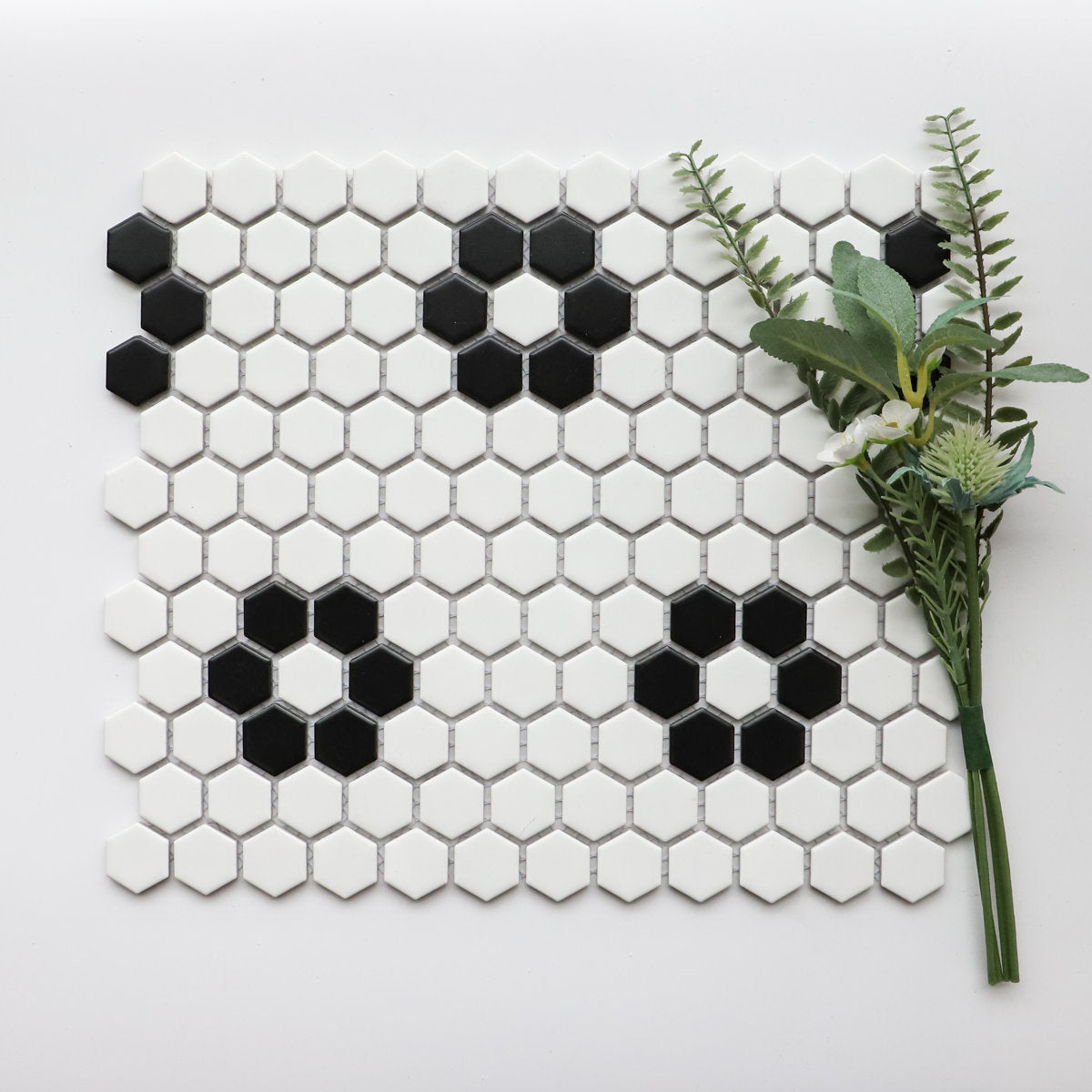 Perfection 1¡° x 1 Porcelain Honeycomb Mosaic Wall & Floor Tile