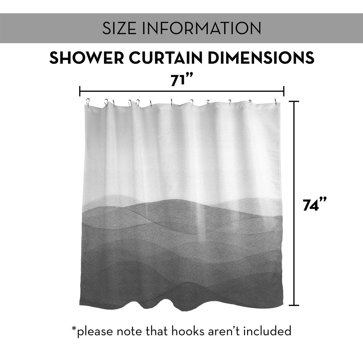 Perine Abstract Single Shower Curtain