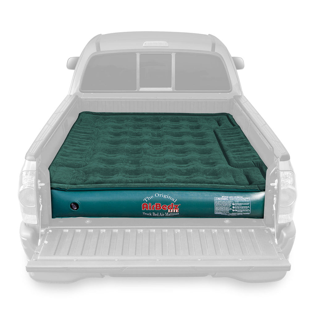 Pittman Outdoors AirBedz Lite PPI-PV202C Full Size, Short 6'-6.5' Truck Bed Air Mattress with DC Corded Pump (76"x63"x12" Inflated) Green, Full Size Beds