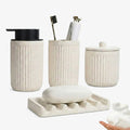 Pockmark Foaming Bathroom Set Recycled Eco-Clay