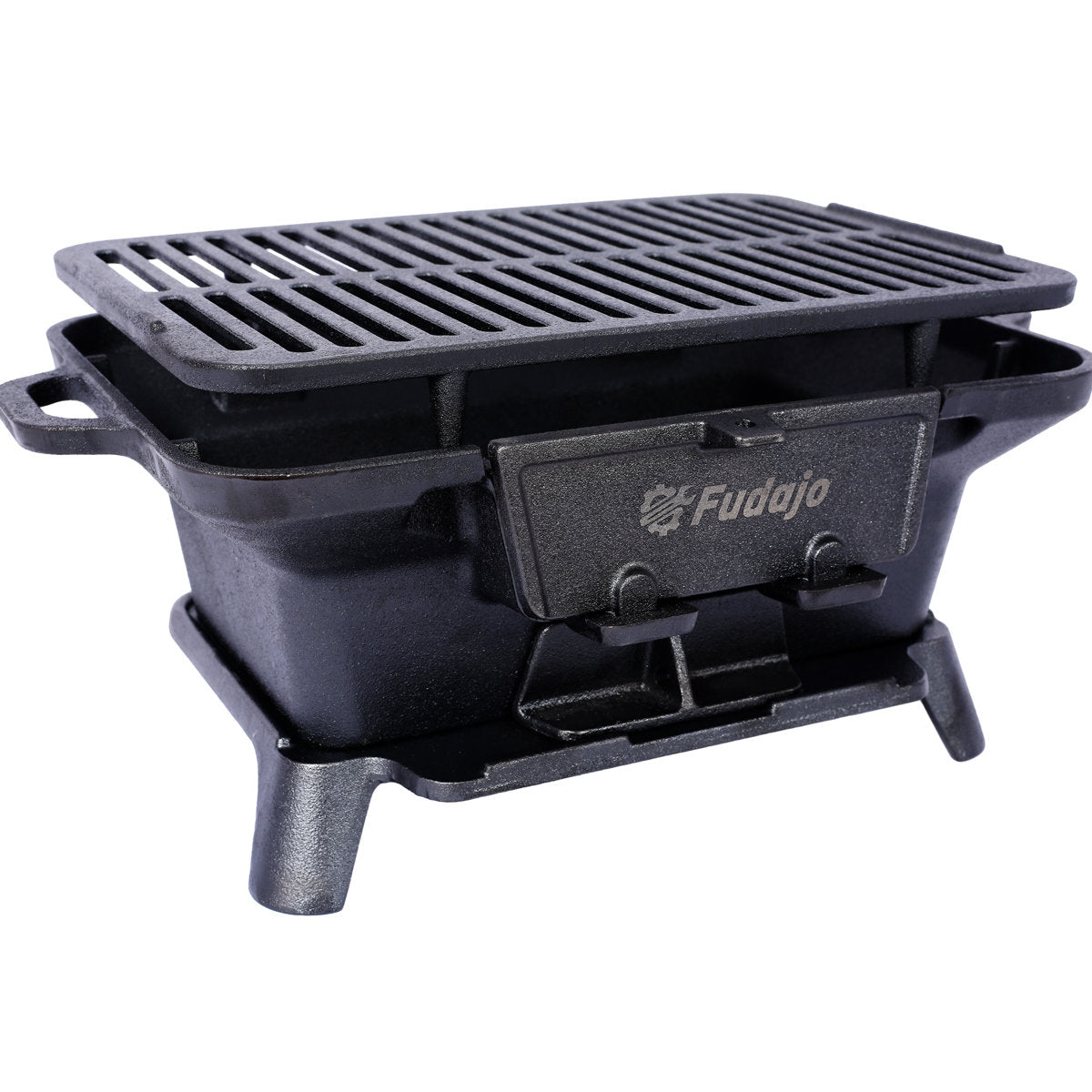 Portable Cast Iron Cooking Grill - Versatile For Different Foods, Ideal Camping And Picnics , Heat Retaining, Outdoor Culinary Experiences