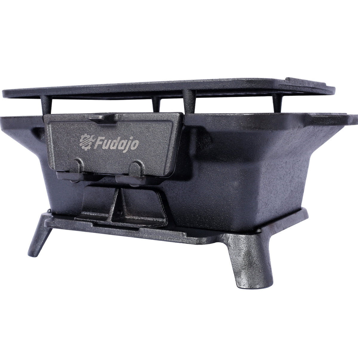 Portable Cast Iron Cooking Grill - Versatile For Different Foods, Ideal Camping And Picnics , Heat Retaining, Outdoor Culinary Experiences