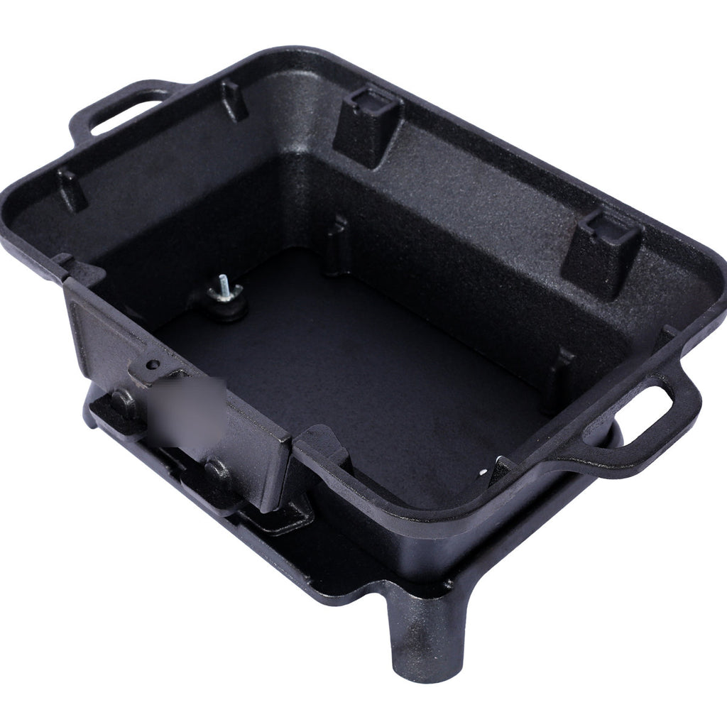 Portable Cast Iron Cooking Grill - Versatile For Different Foods, Ideal Camping And Picnics , Heat Retaining, Outdoor Culinary Experiences
