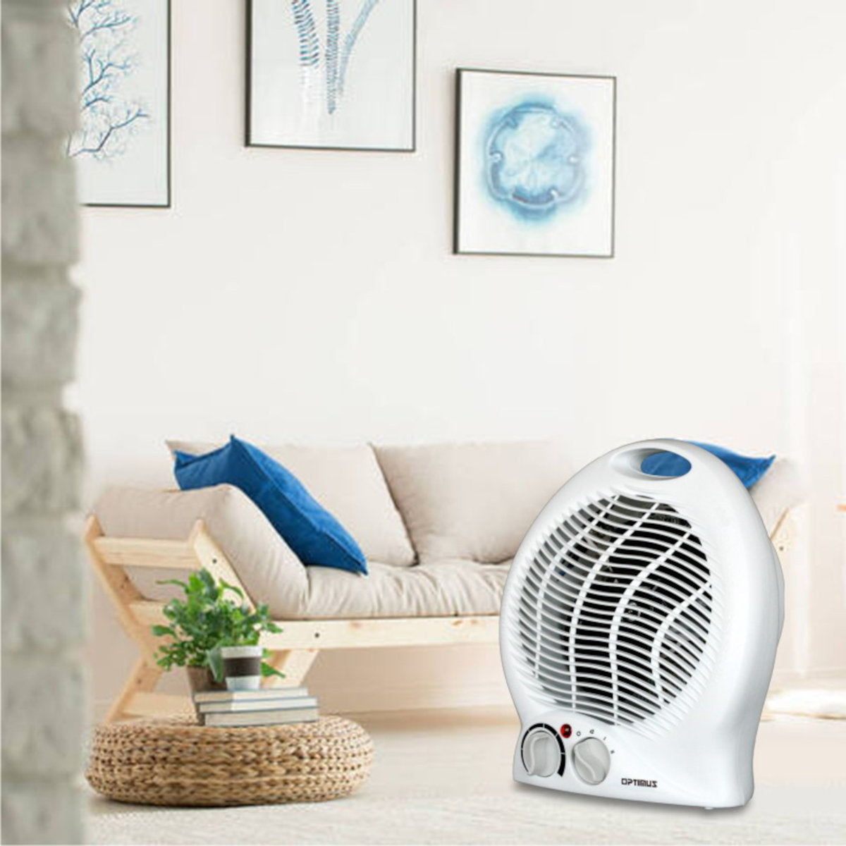 Portable Fan Heater with Thermostat