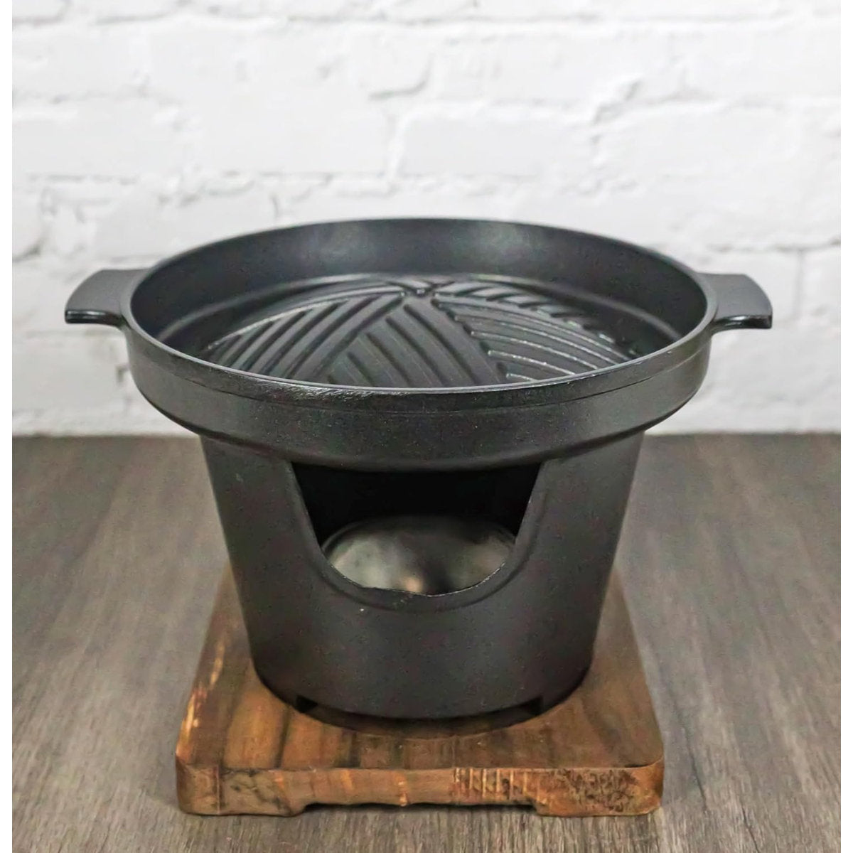 Portable Japanese BBQ Yakiniku Grill Aluminum Cooking Stove With Griddle Trivet