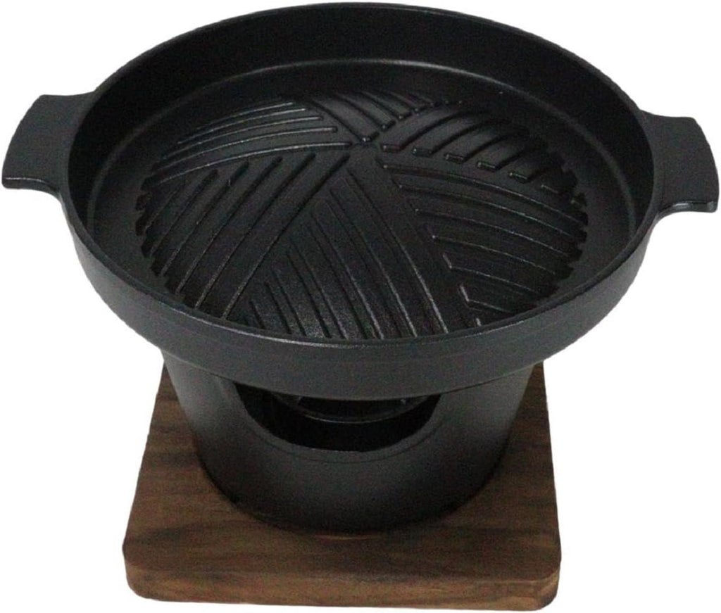 Portable Japanese BBQ Yakiniku Grill Aluminum Cooking Stove With Griddle Trivet