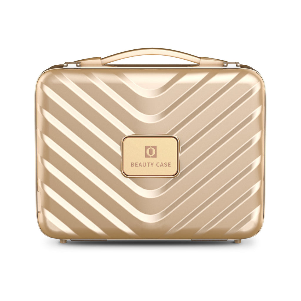 Portable Makeup Organizer Makeup Tool Case With Led Mirror Pink