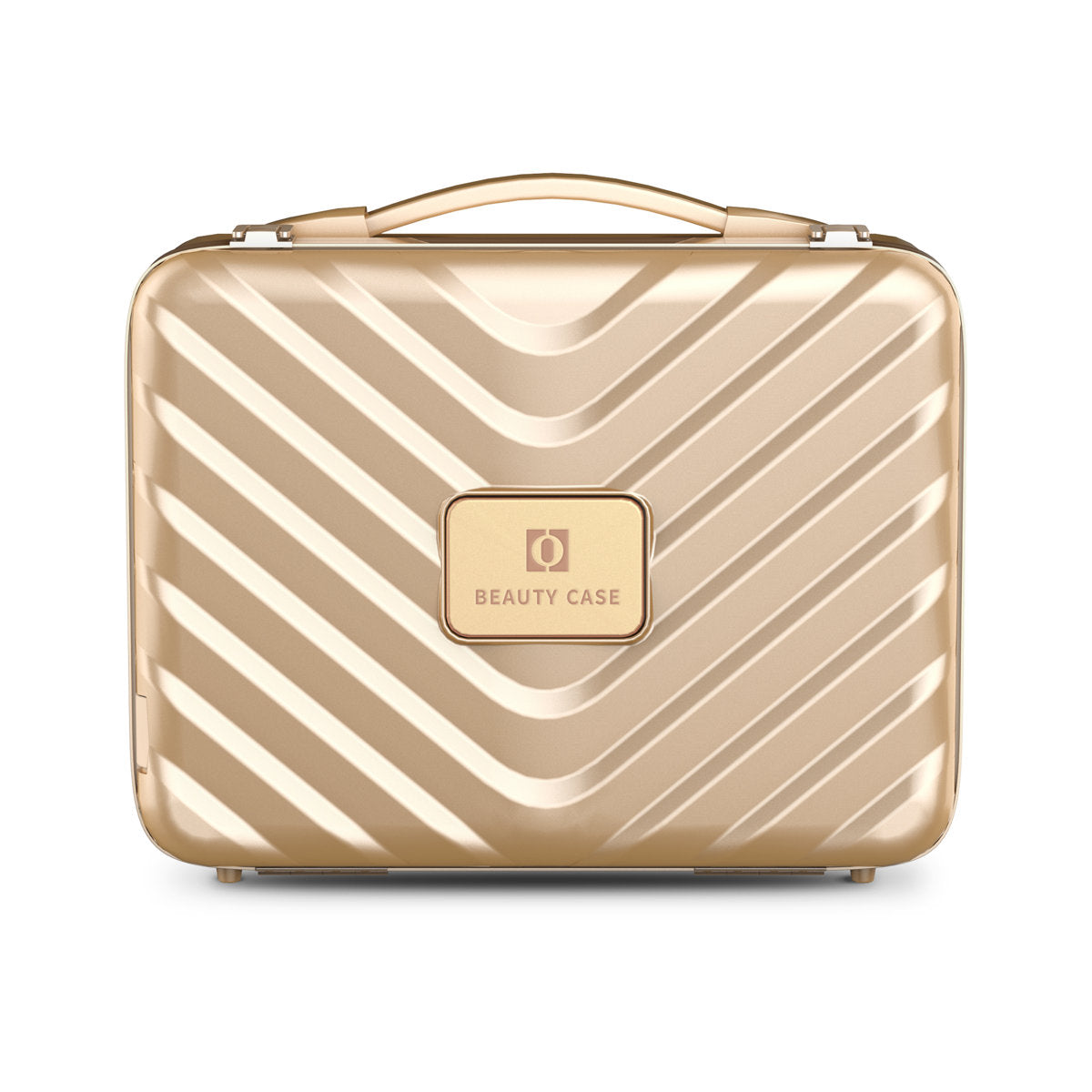 Portable Makeup Organizer Makeup Tool Case With Led Mirror Pink