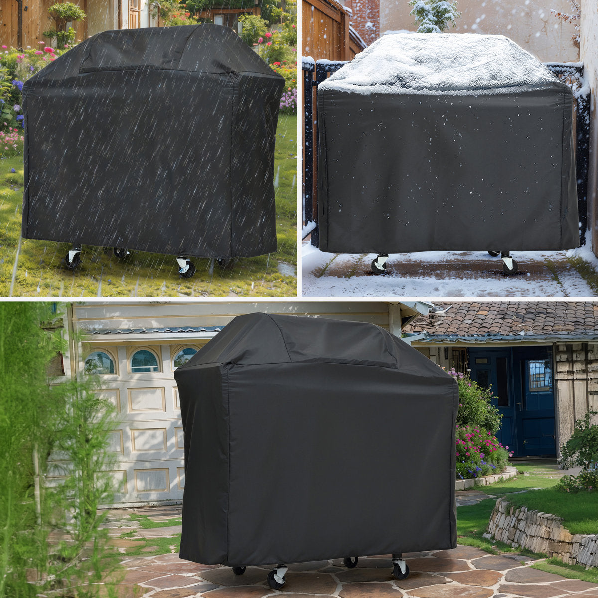 Propane Grill 4 Burner Barbecue Grill Stainless Steel Gas Grill With Side Burner And Cover For Outdoor BBQ, Camping