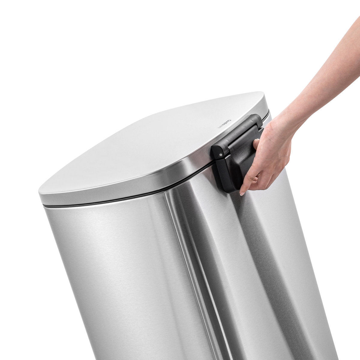 Qualiazero 13.2 Gallon & Two 1.3 Gallon Stainless Steel Rectangular Step On Trash Can Set
