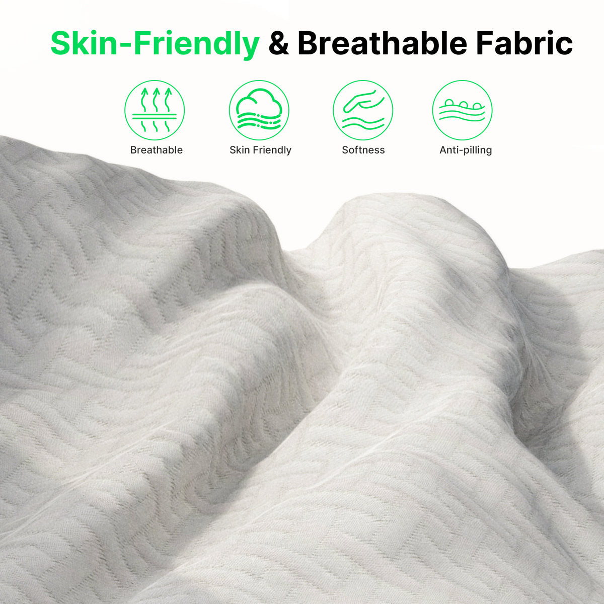Queen Gel Memory Foam Mattress, Medium Firm Cooling Design, Removable Zipper Cover, Pressure Relief, Mattress in a Box