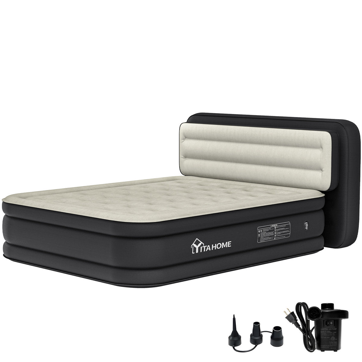 Queen Size Air Bed with Headboard