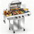 R.W.FLAME 3 - Burner Stainless Steel Gas Grill with 1 Side Burner & Dual Brake Universal Wheels, 34,000 BTU Liquid Propane Gas Grill, Ideal for Outdoor Grilling & Backyard Use