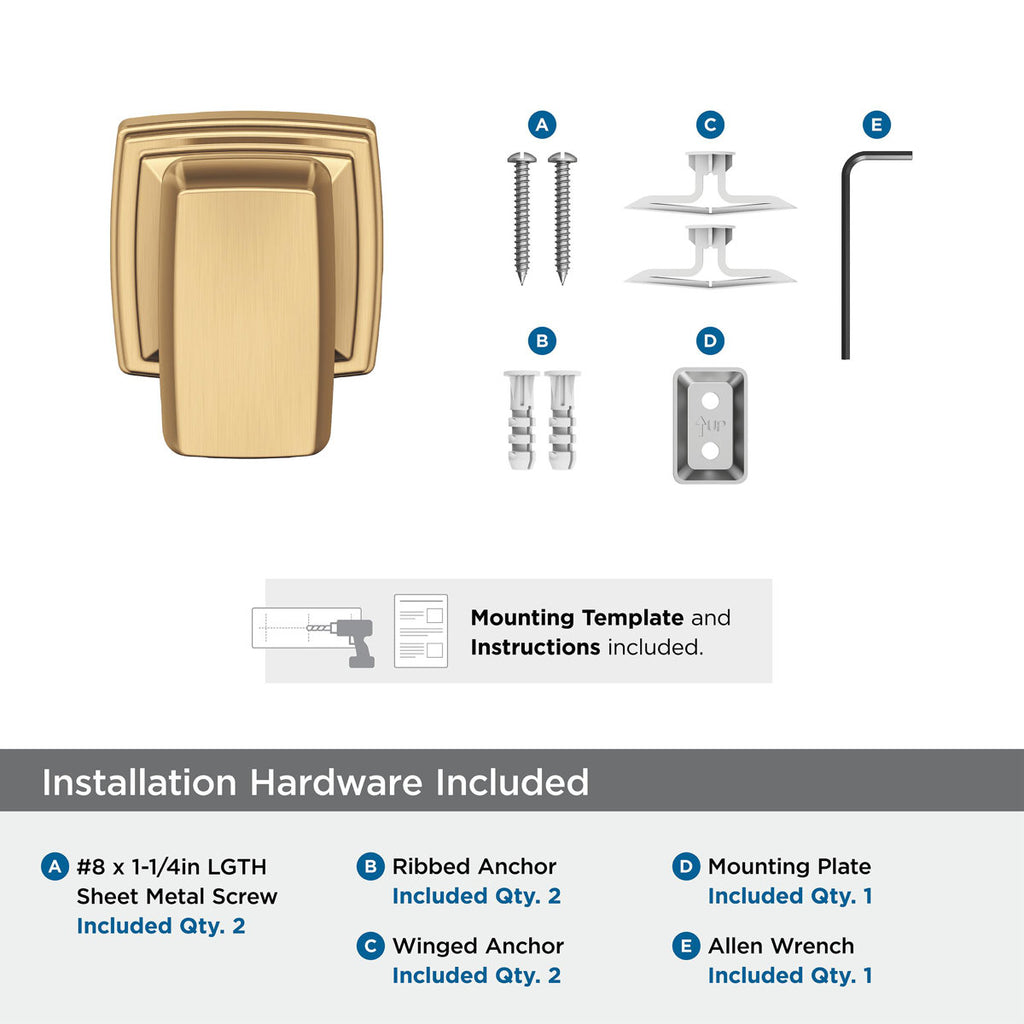 Revitalize Wall Mounted Robe Hook BH36030CZ