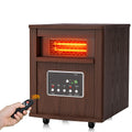 Riifi Infrared Space Heaters for Indoor Use, 1000/1500W with Wheels, Thermostat, C¡ã/F¡ã Switch, ECO
