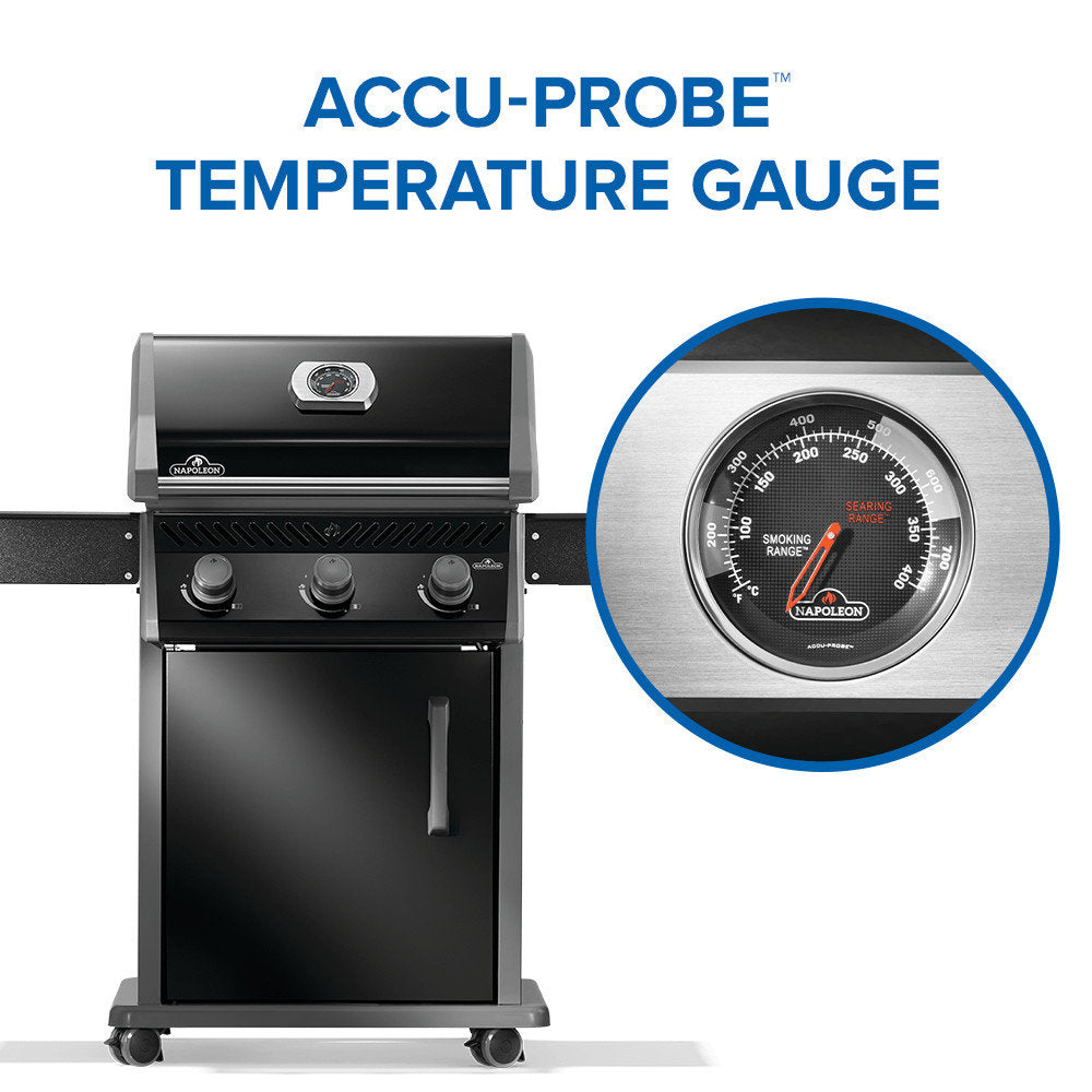 Rogue? 425 3-Burner Grill with Cast Iron Cooking Grids
