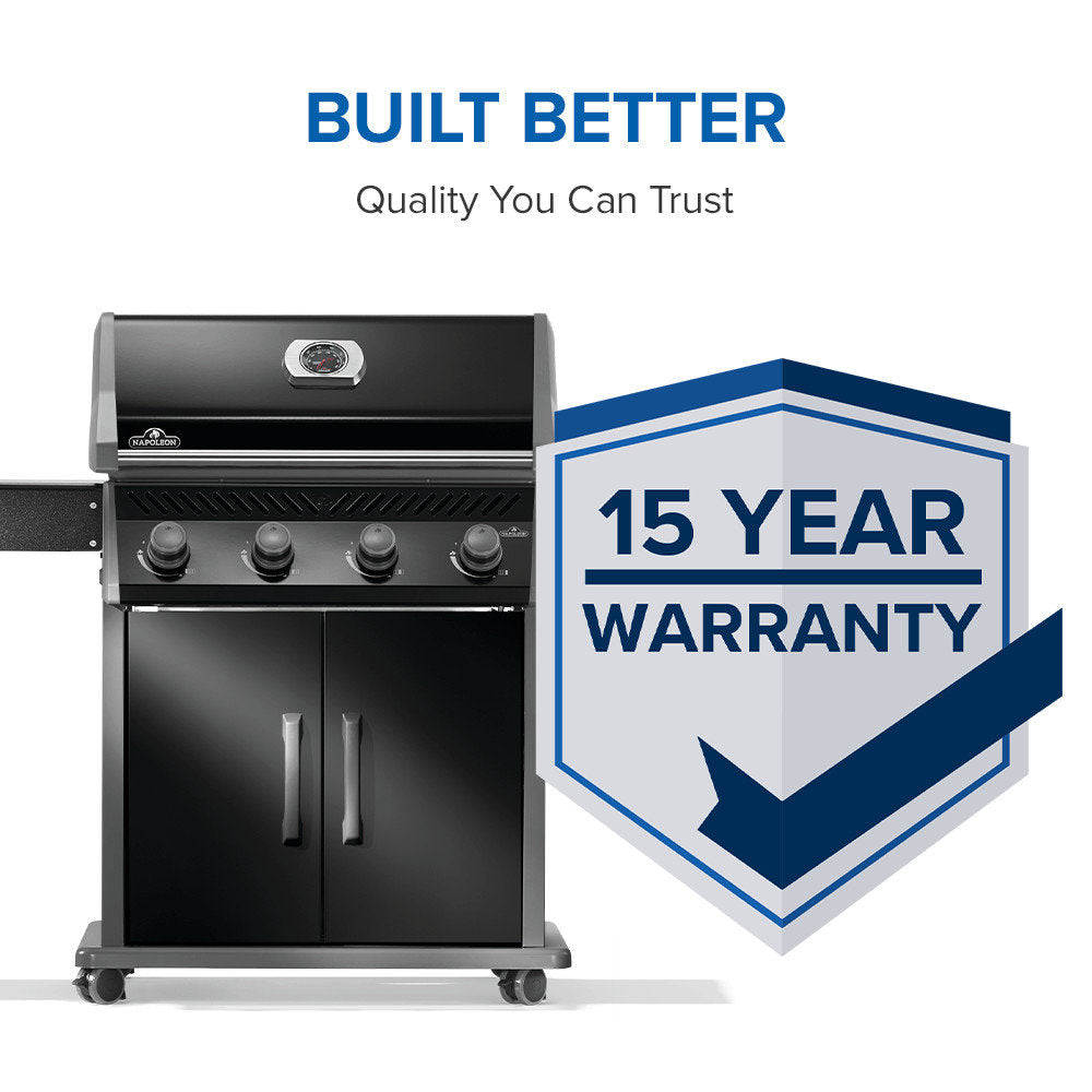 Rogue? 525 4-Burner Grill with Cast Iron Cooking Grids