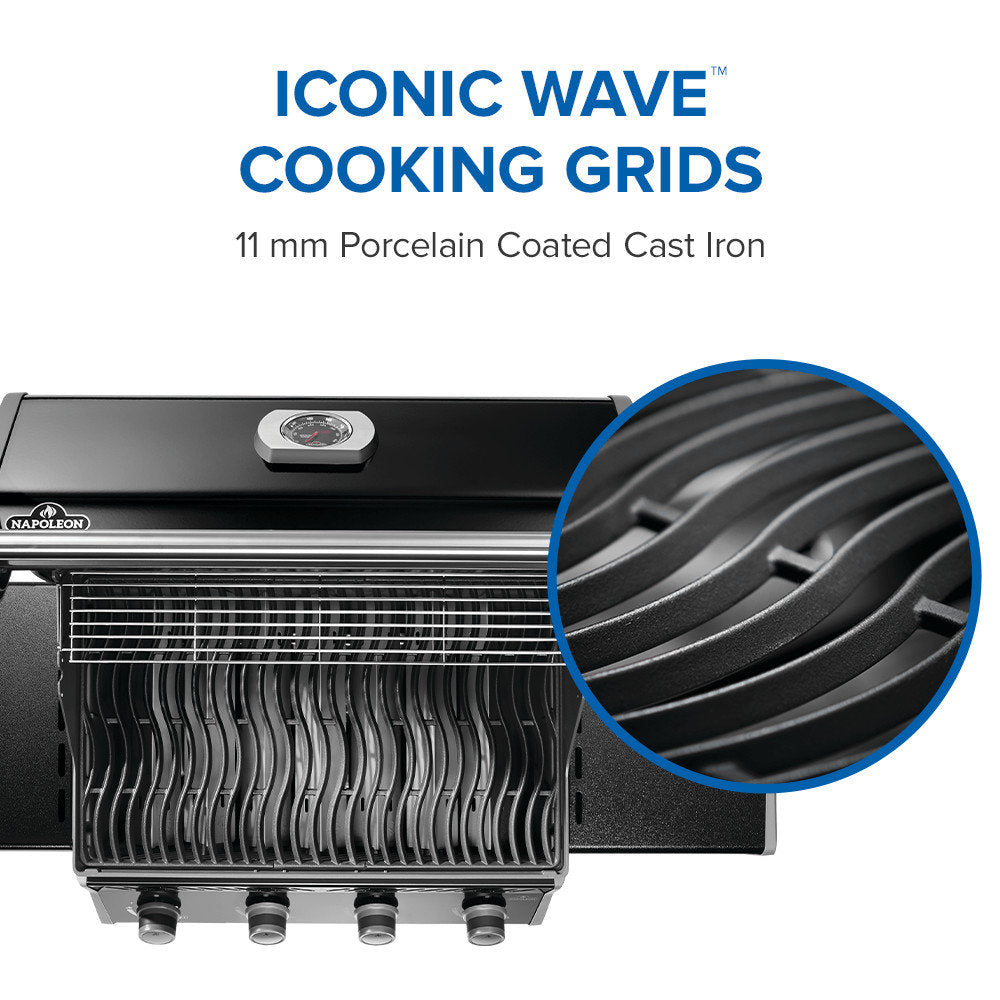 Rogue? 525 4-Burner Grill with Cast Iron Cooking Grids