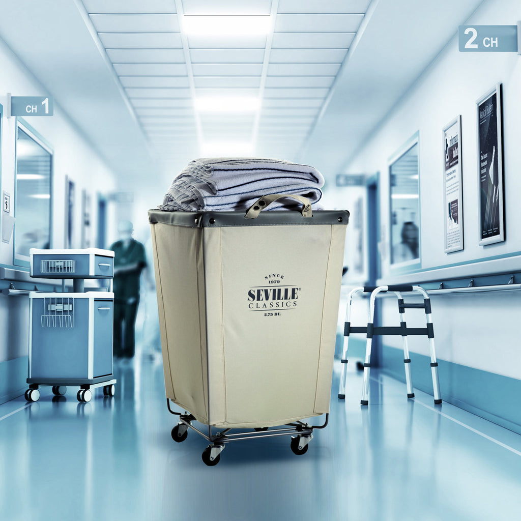 Rolling Commercial Laundry Hamper