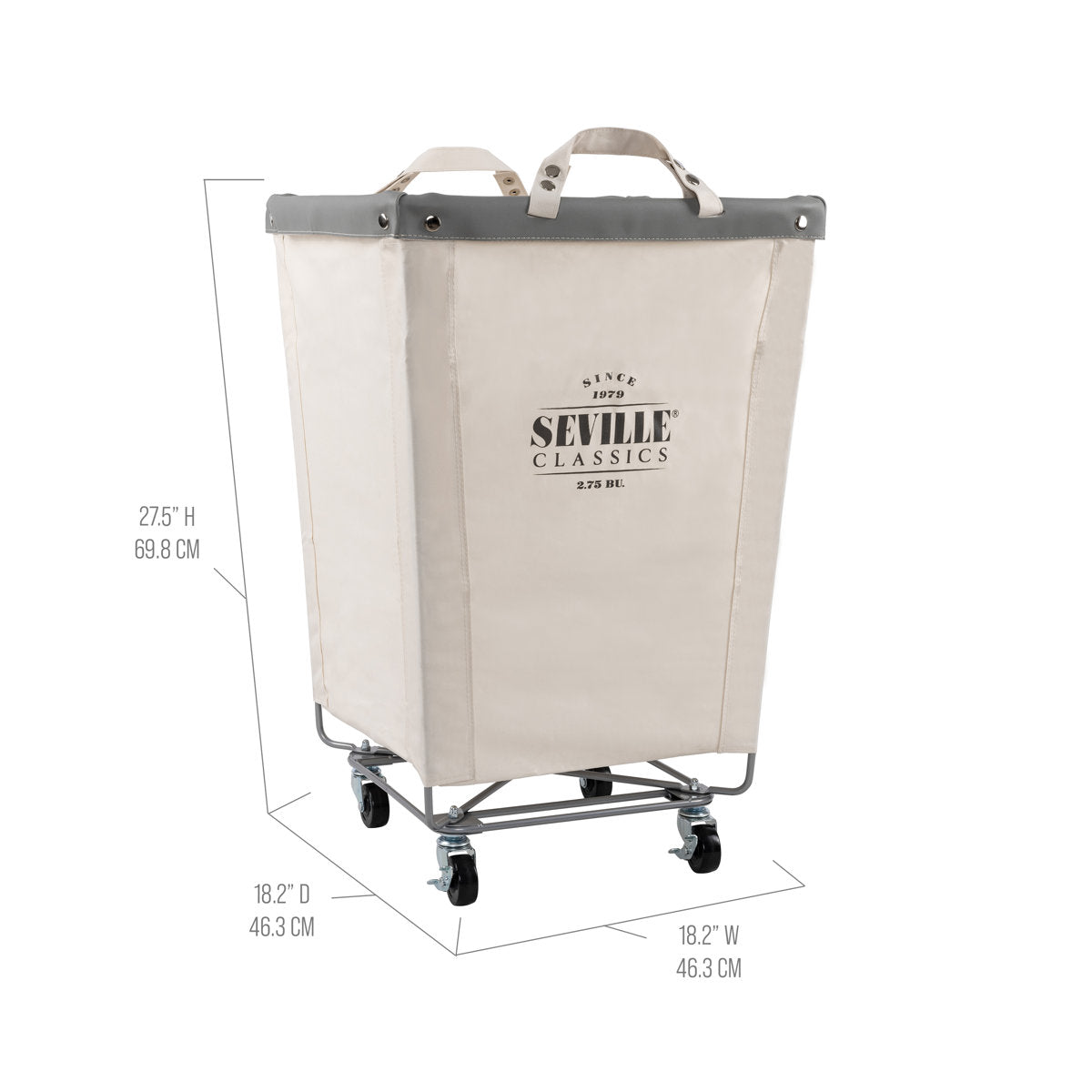 Rolling Commercial Laundry Hamper