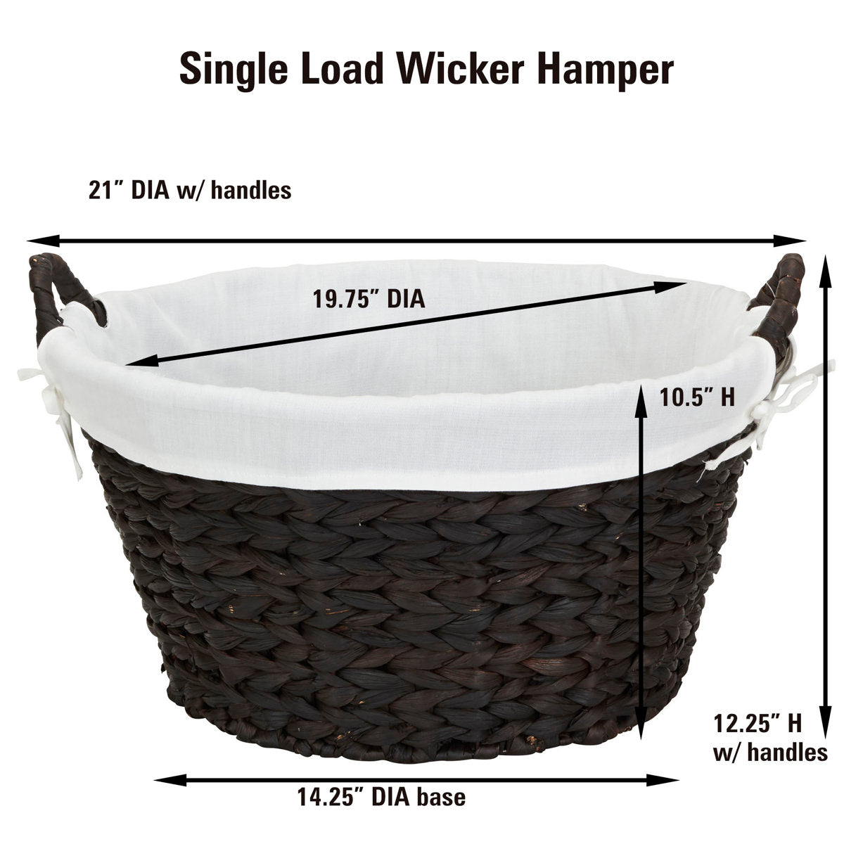 Round Laundry Basket Natural